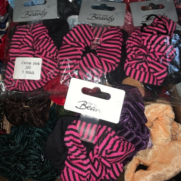 Random Assorted 50 Hair Tie Scrunchies Mixed Lot - Picture 12 of 13